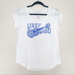 Lucky Brand White Tee Shirt NWT